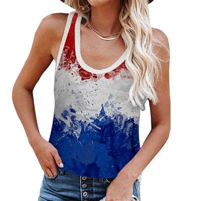 Dames Tanktop Met Vlag Van De VS