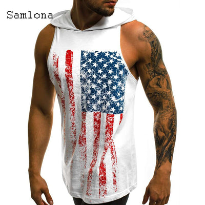 Tanktop Voor Heren Met Amerikaanse Vlag