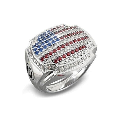 Vintage Amerikaanse Vlag Ring
