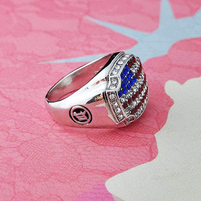 Vintage Amerikaanse Vlag Ring