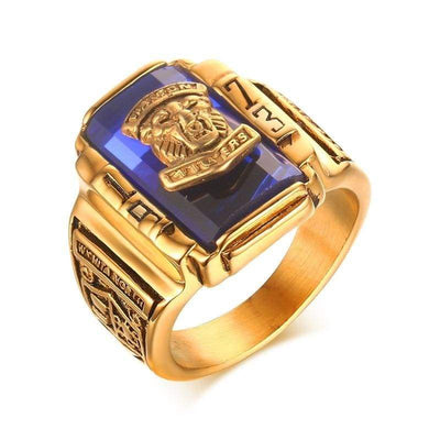 Vintage Ring Voor Heren Van De Amerikaanse Marine