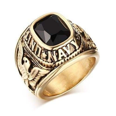 Vintage Amerikaanse Marine Gouden Ring