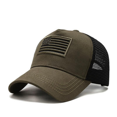 Vintage Cap Met Amerikaanse Vlag