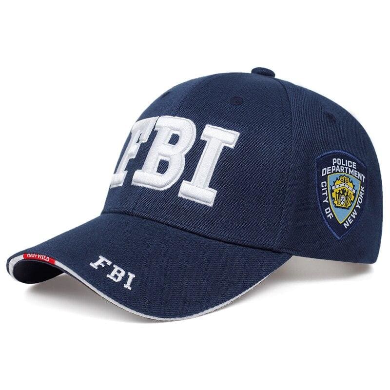 Blauwe Vintage FBI-Pet