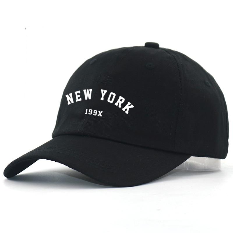 Heren Vintage New York Cap Zwart