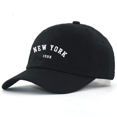 Heren Vintage New York Cap Zwart