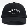 Heren Vintage New York Cap Zwart