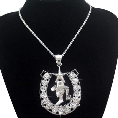 Vintage Westerse Paardenjacht Ketting