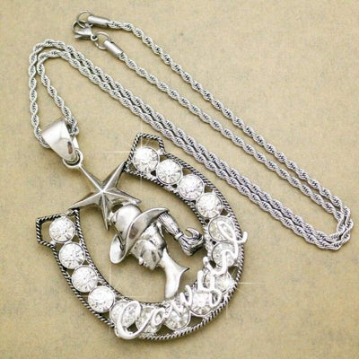 Vintage Westerse Paardenjacht Ketting