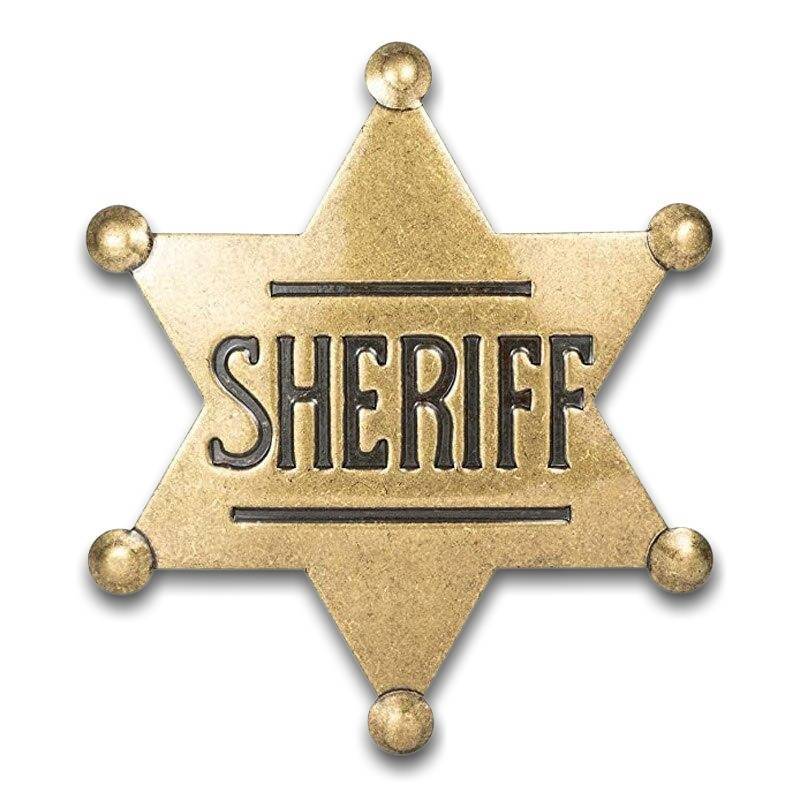 Vintage Cowboy Sheriff-Badge