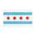 De Vintage Vlag Van Chicago