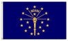 De Uitstekende Vlag Van Indiana