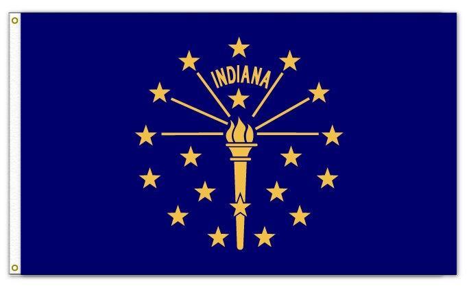 De Uitstekende Vlag Van Indiana