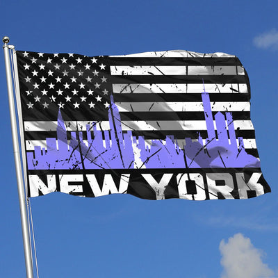 Vintage Vlag Van De Stad New York