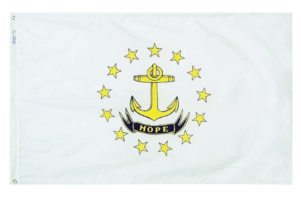 De Vintage Vlag Van Rhode Island