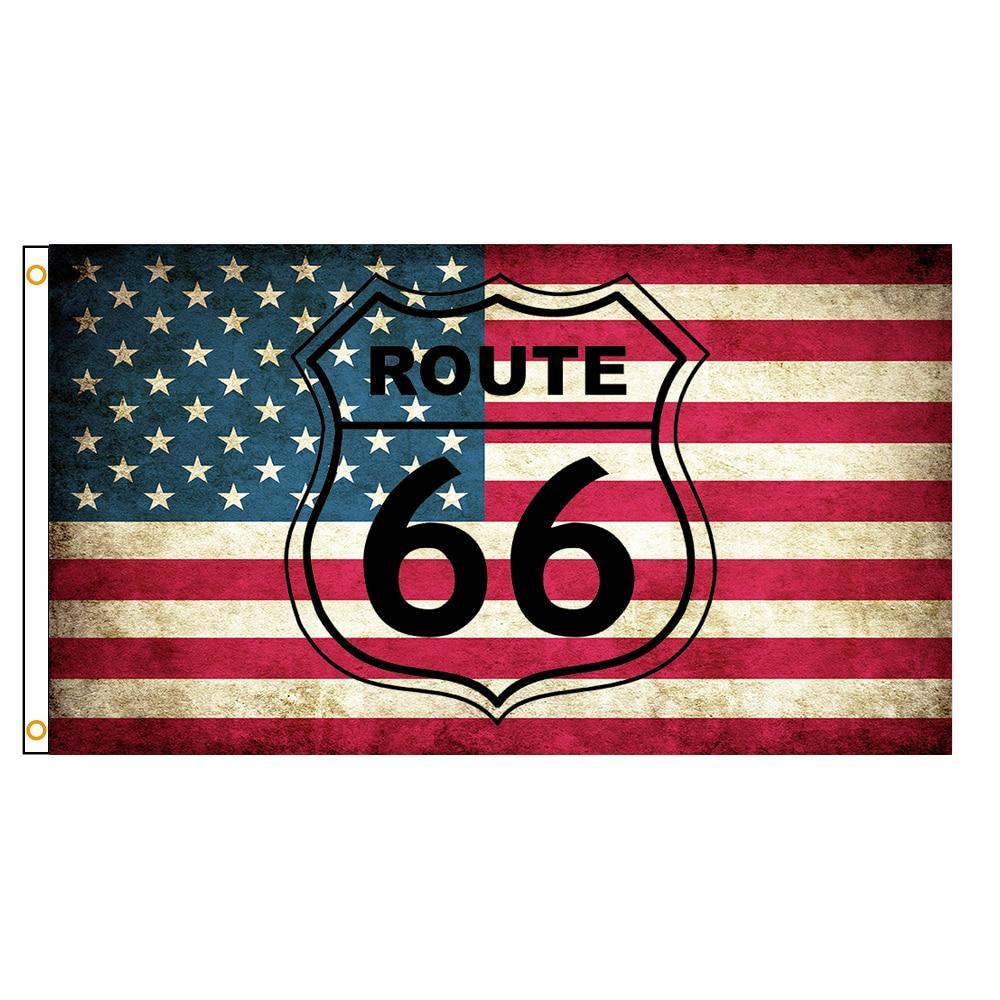 Vintage Route 66-Vlag