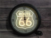 Vintage Neon Route 66 Klok