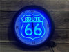 Vintage Neon Route 66 Klok