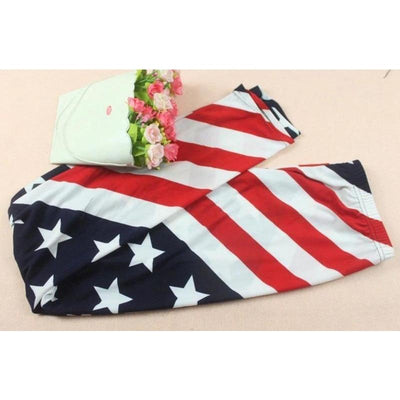 Vintage Broek Met Vlag Van De VS