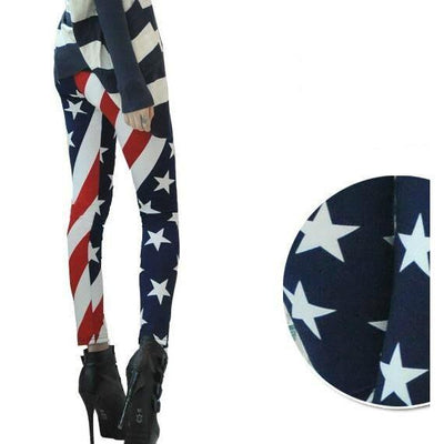 Vintage Broek Met Vlag Van De VS