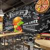 Vintage Fastfood Behang