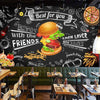 Vintage Fastfood Behang