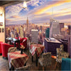 Vintage New York Roze Behang