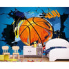 Vintage Basketbal Thema Behang