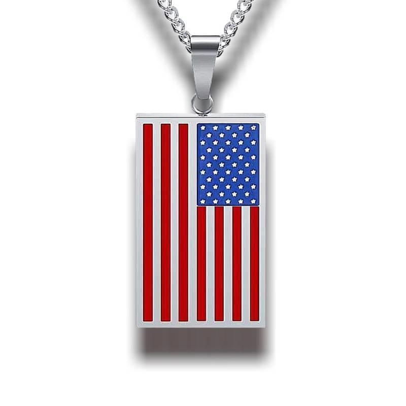 Vintage Amerikaanse Plaat Ketting