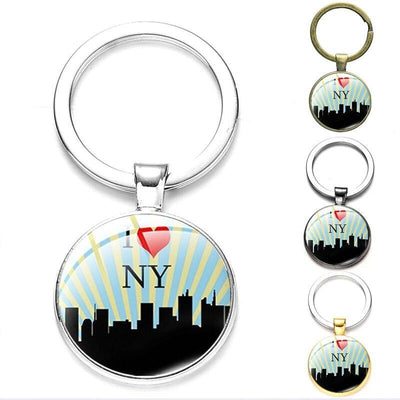 Vintage Ik Hou Van New York Sleutelhanger