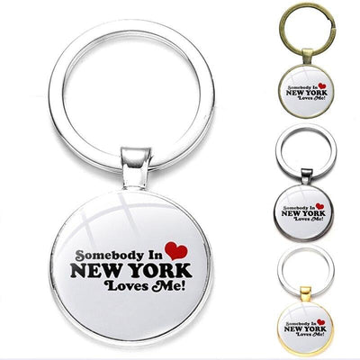 Vintage Ik Hou Van New York Sleutelhanger