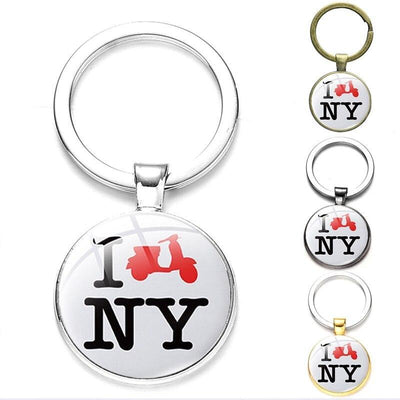 Vintage Ik Hou Van New York Sleutelhanger