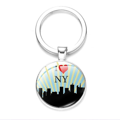 Vintage Ik Hou Van New York Sleutelhanger