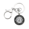 Vintage Route 66 Sleutelhanger