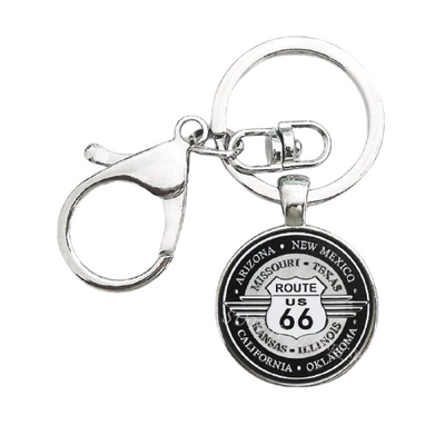 Vintage Route 66 Sleutelhanger