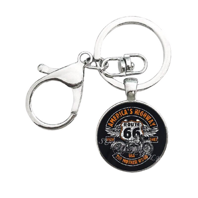 Vintage Route 66 Sleutelhanger