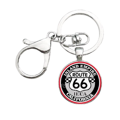Vintage Route 66 Sleutelhanger