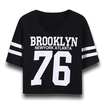 Vintage Brooklyn-T-Shirt Voor Dames