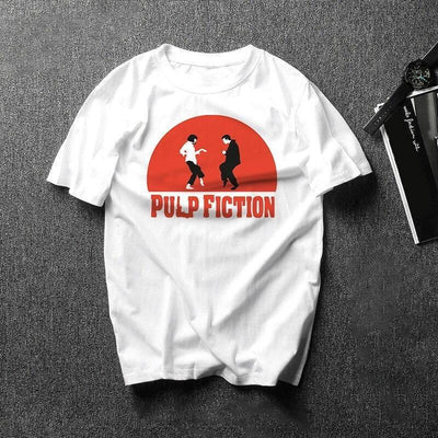 Vintage Pulp Fiction T-Shirt Wit