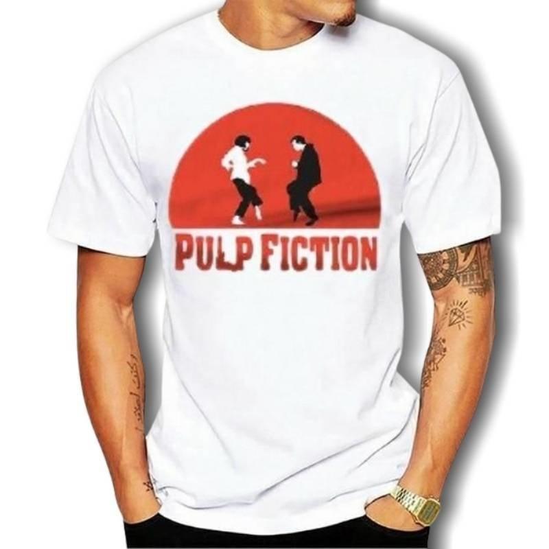 Vintage Pulp Fiction T-Shirt Wit