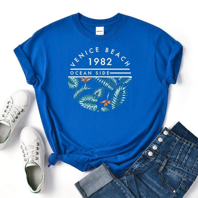 Vintage Venetië Strand T-Shirt
