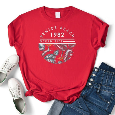 Vintage Venetië Strand T-Shirt