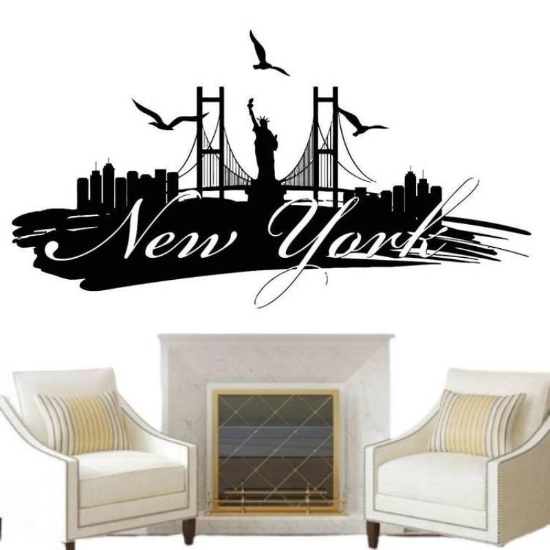 New York Gigantische Vintage Stickers