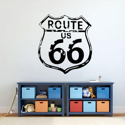 Vintage Route 66 Muurstickers