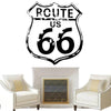 Vintage Route 66 Muurstickers
