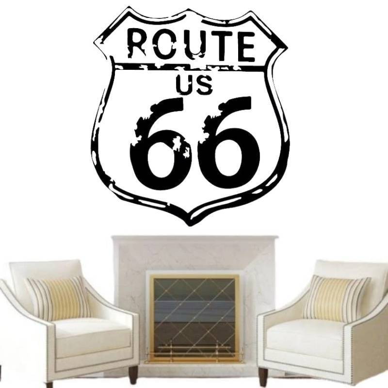 Vintage Route 66 Muurstickers