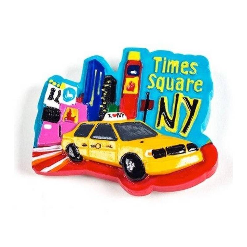 Vintage Stickers Van De Taxi Van New York De Gele