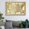 Vintage Verenigde Staten Kaart Schoolbord