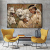 Kleurrijke Indiase Vintage Schilderij