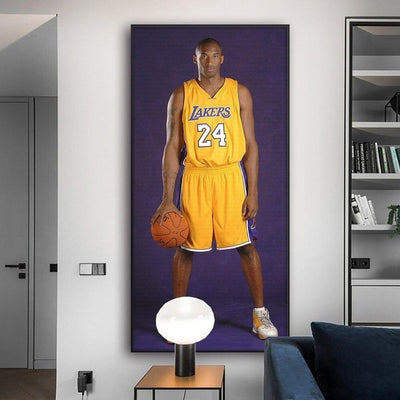 Vintage Schilderij Van Kobe Bryant